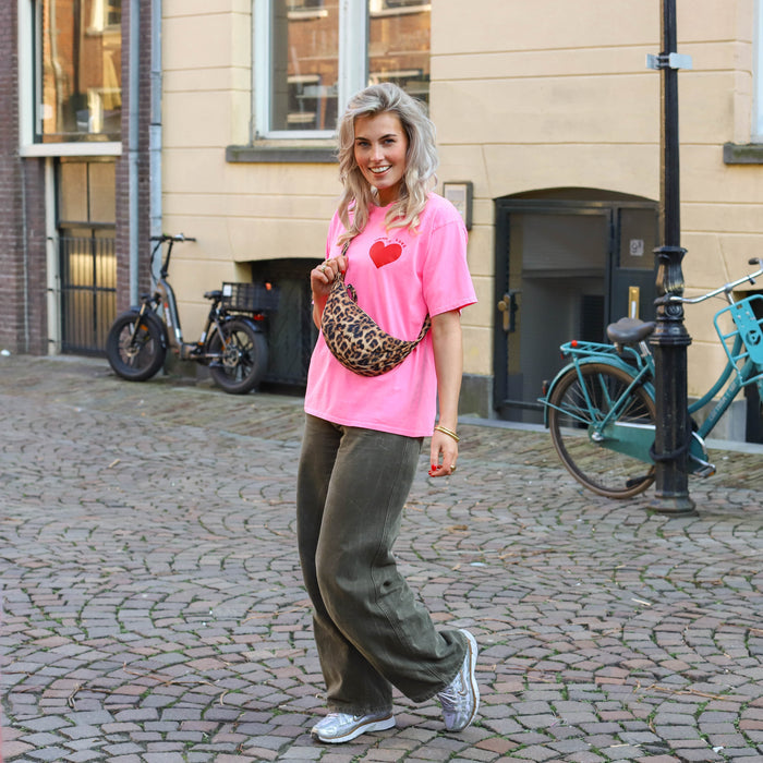 Summer to love heart tee roze