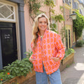 Sunny bomber jack roze oranje print