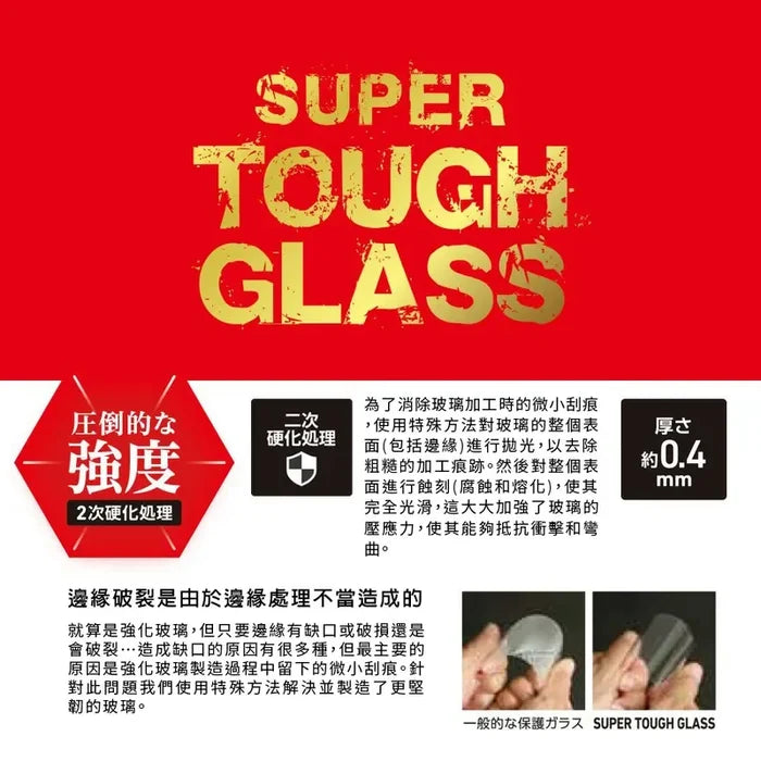 SUPER TOUGH GLASS transparent screen protector for iPhone 15 — DEFF