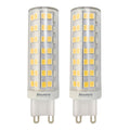 T6 6.5W Dimmable Clear LED Light Bulb with G9 Base, 2700K, 700 Lumens, 2-Pack