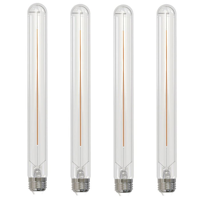T9L 5W Dimmable Clear Filament LED Light Bulb with E26 Base, 2700K, 350 Lumens, 4-Pack