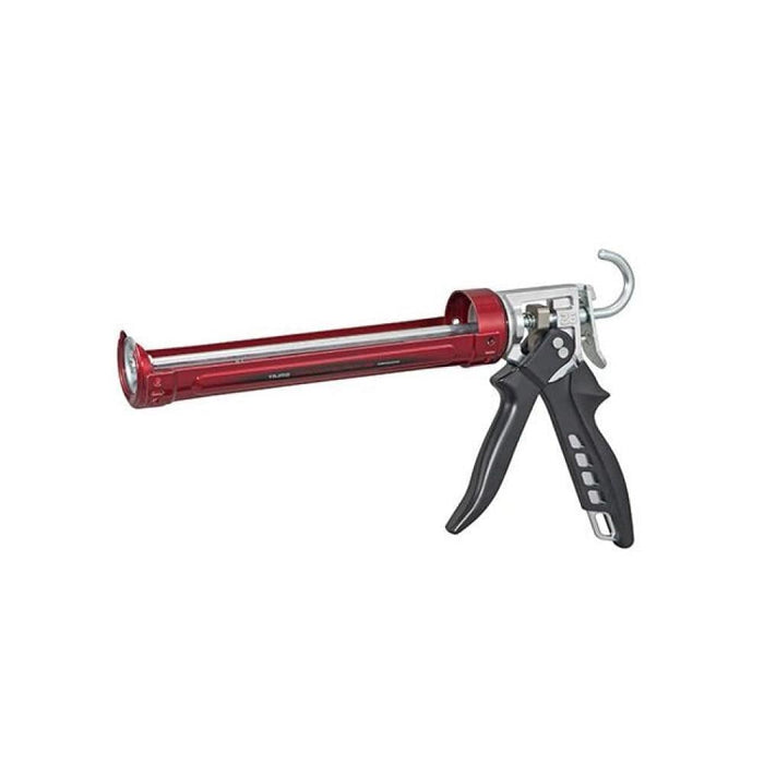 Super 26 caulk gun with red barrel and black trigger handle