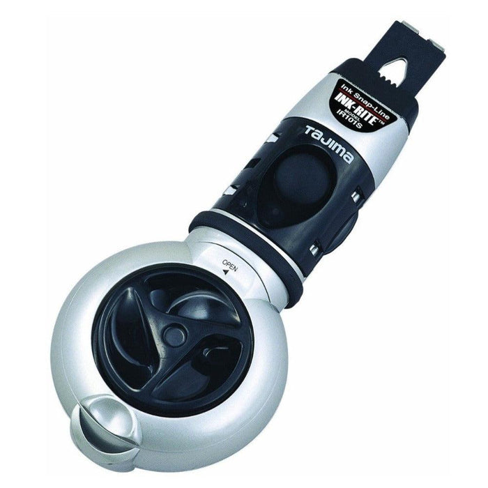 Tajima Ink-Rite snap line ink spool tool with handle and open cover