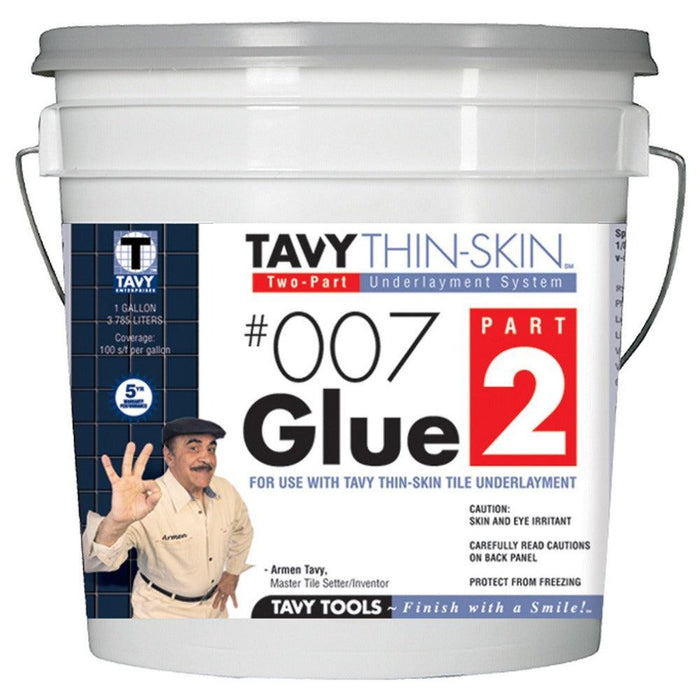 TAVY Thin-Skin System #007 Part 2 Glue adhesive, 1 gallon pail with handle