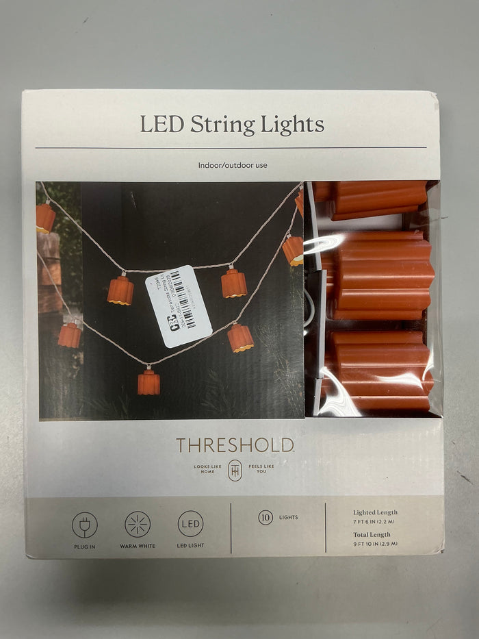 Terracotta String LED Lights - Threshold™ - Damaged Packaging