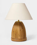 THRIFTY 70 - Woven table lamp - Damage from shipping (see pictures) - AS IS - FINAL SALE - NO RETURNS - PICK UP ONLY
