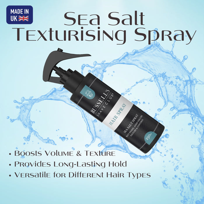 Tidal Texture: Add Volume and Definition to Your Hair with Our Sea Salt Spray for Men