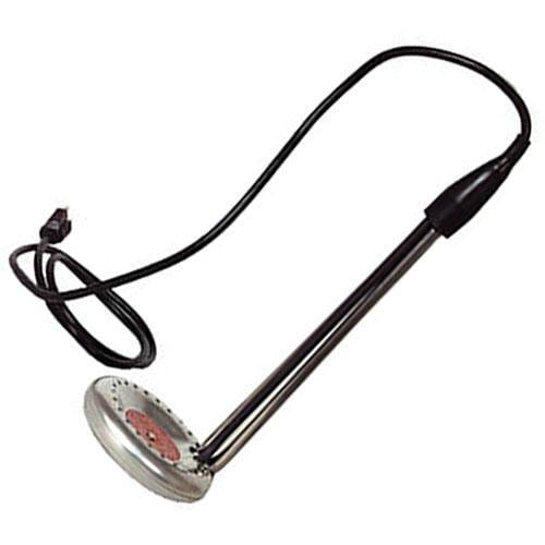 Water heater tool with power cord and circular stainless heating plate
