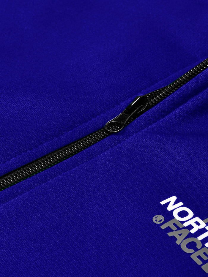TNF Active Wear Zipper Fur Bomber Jacket For Men-Royal Blue-RT1116