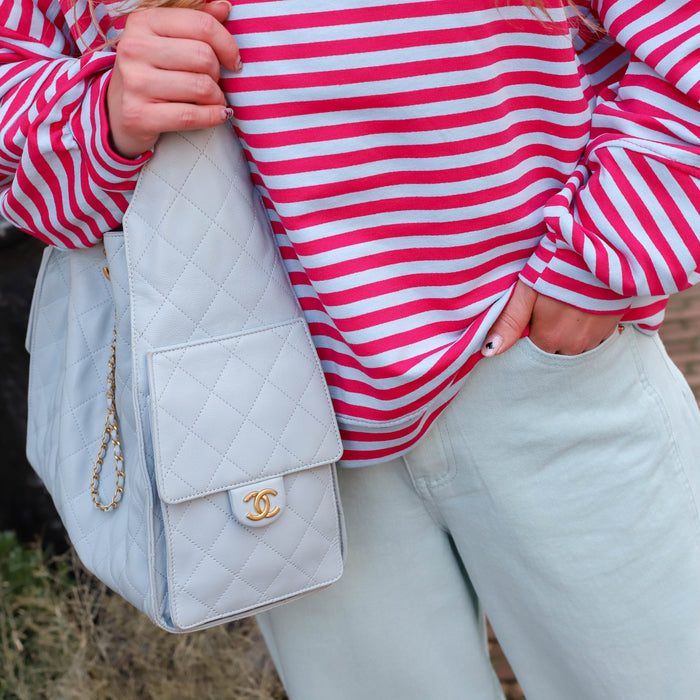 Trui Isabella streep rood blauw