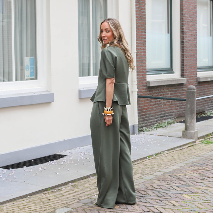 Two piece joggingset soft groen