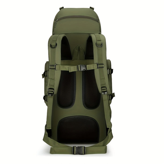 UNICORN 100-Liter Large Capacity Cloth Hiking Backpack Black Khaki Green