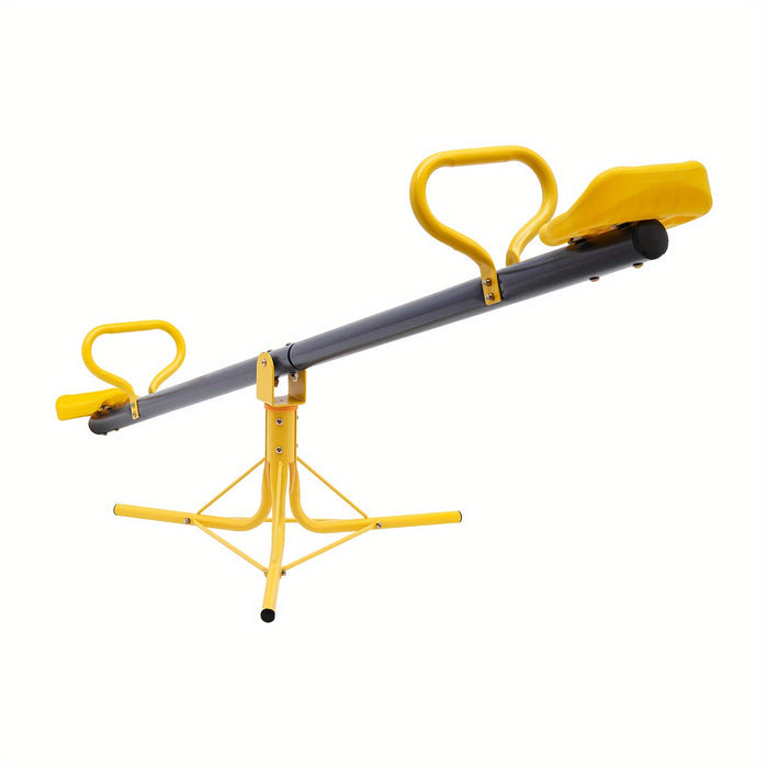 UNICORN 360 Degree Rotating Seesaw Orange Outdoor Teeterboards Yellow