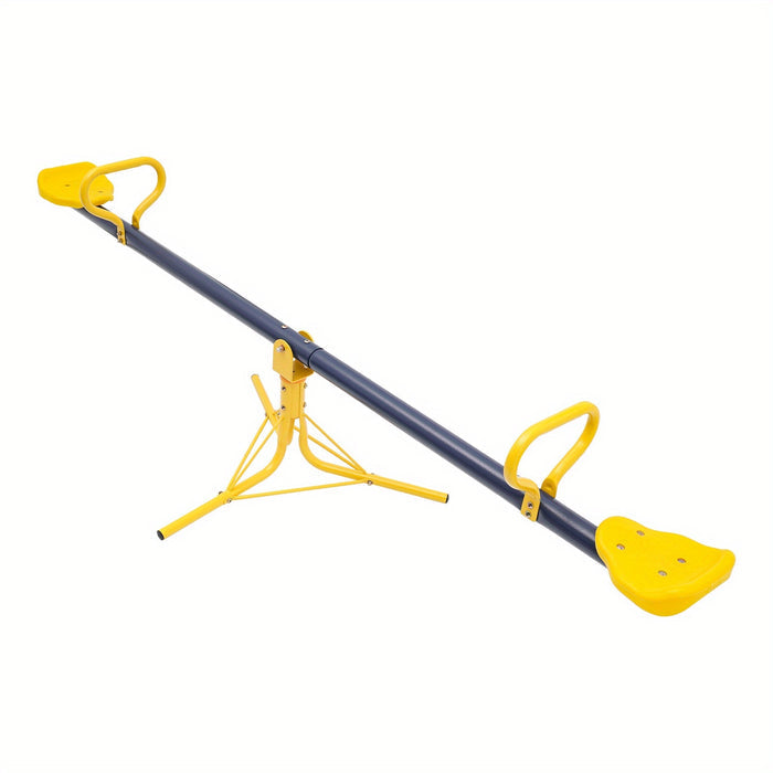 UNICORN 360 Degree Rotating Seesaw Orange Outdoor Teeterboards Yellow