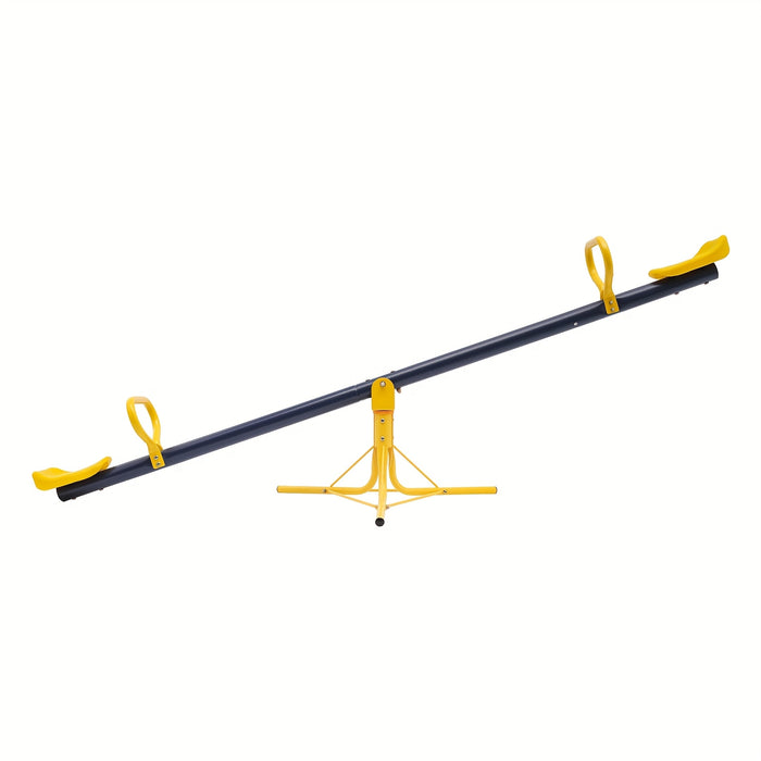 UNICORN 360 Degree Rotating Seesaw Orange Outdoor Teeterboards Yellow