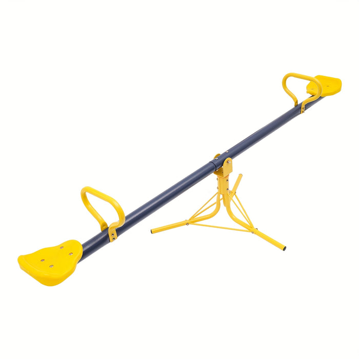 UNICORN 360 Degree Rotating Seesaw Orange Outdoor Teeterboards Yellow