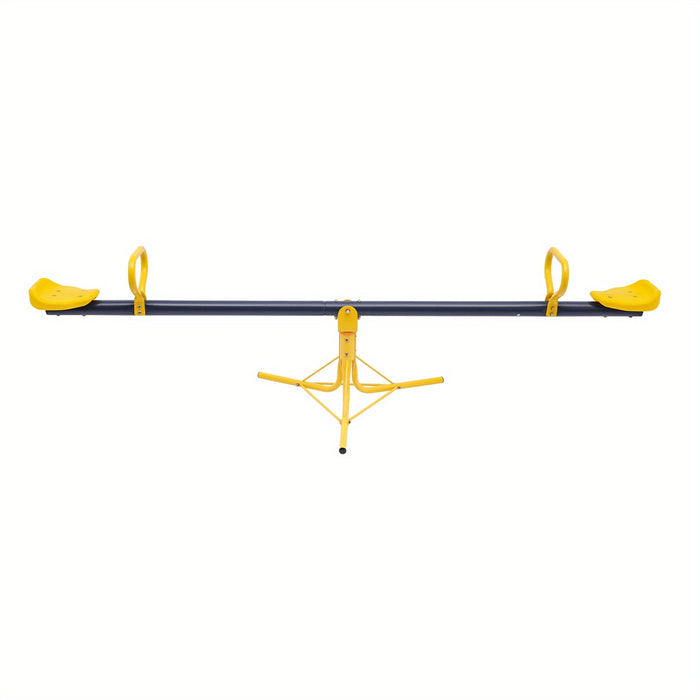 UNICORN 360 Degree Rotating Seesaw Orange Outdoor Teeterboards Yellow