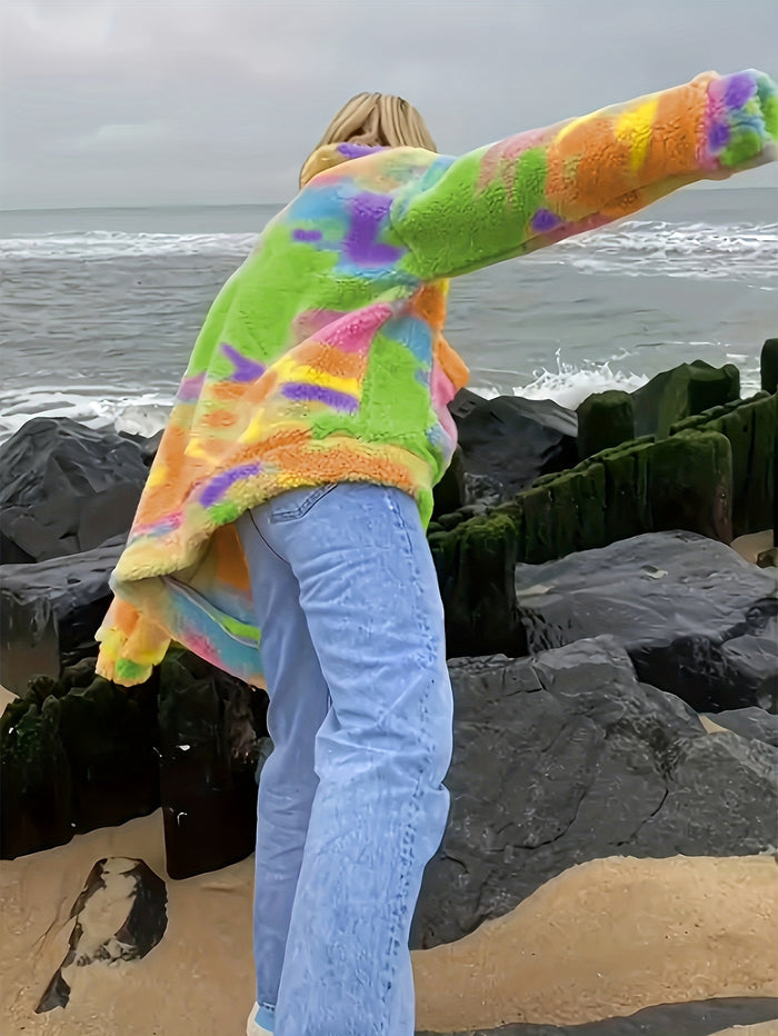 UNICORN Autumn and Winter Tie-Dye Coat Suitable for Daily Beach Wear s m l xl xxl