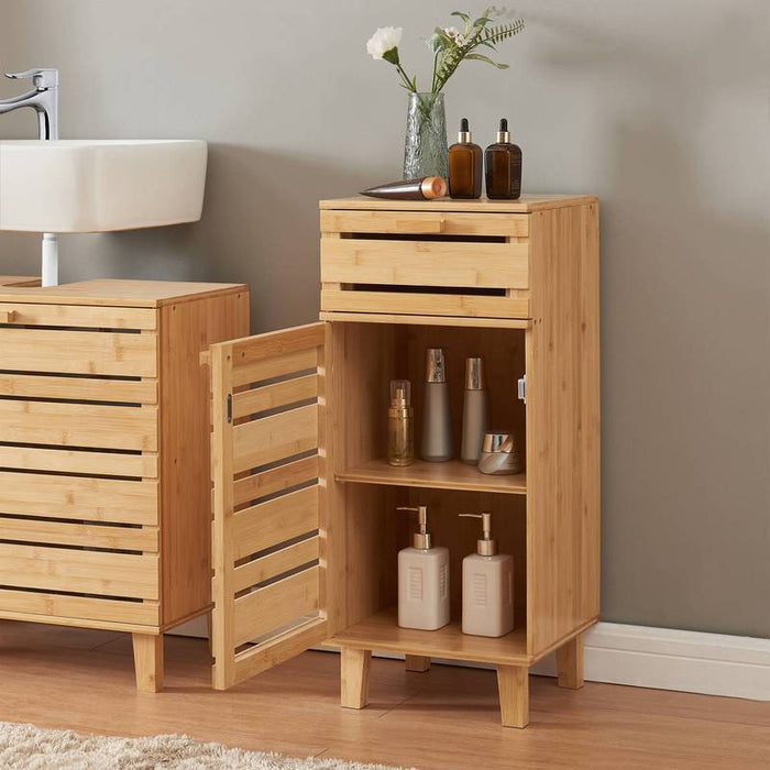 UNICORN Bathroom Cabinet Epind Mid Cabinet 75 x 33 x 30 cm Bamboo Natural