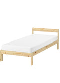 UNICORN Bed frame single bed light brown pine 90x200cm length 205 cm width 94 cm