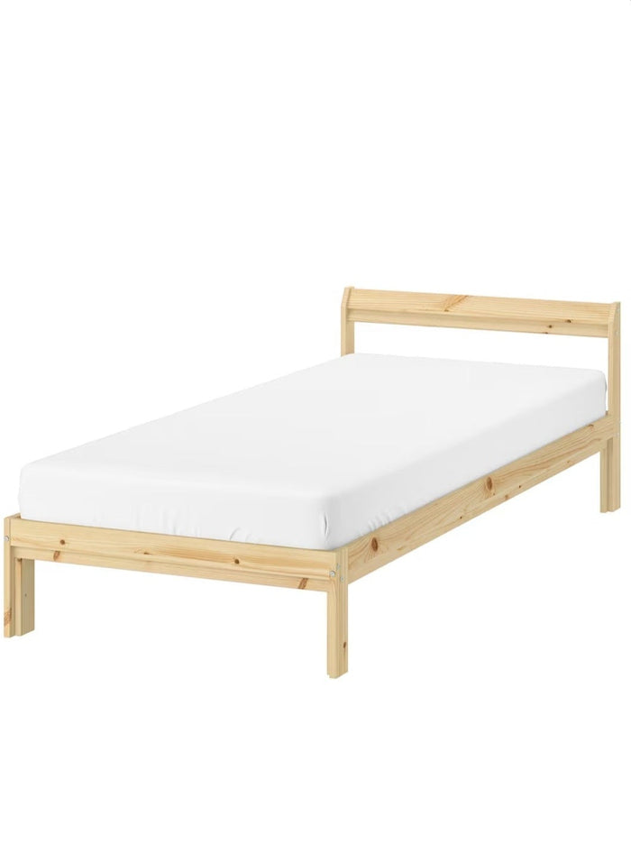 UNICORN Bed frame single bed light brown pine 90x200cm length 205 cm width 94 cm