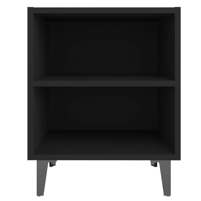 UNICORN Bedside table bedroom furniture black and white Width 40 cm Depth 30 cm Height 50 cm