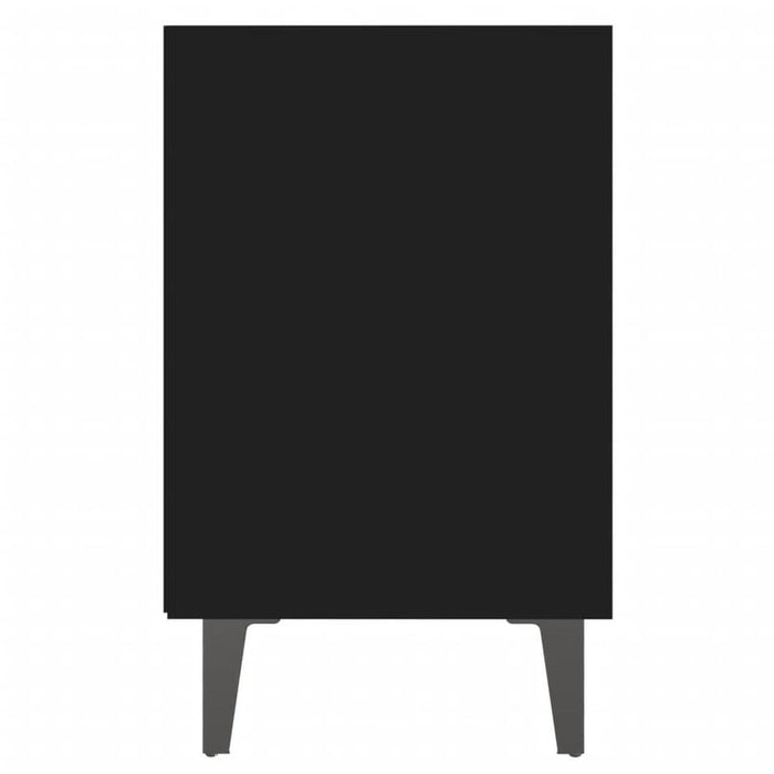 UNICORN Bedside table bedroom furniture black and white Width 40 cm Depth 30 cm Height 50 cm
