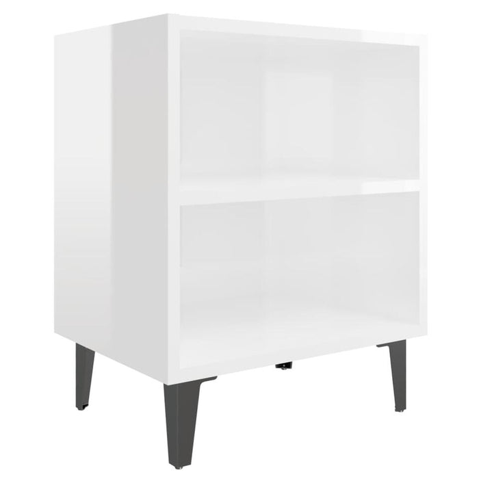 UNICORN Bedside table bedroom furniture black and white Width 40 cm Depth 30 cm Height 50 cm