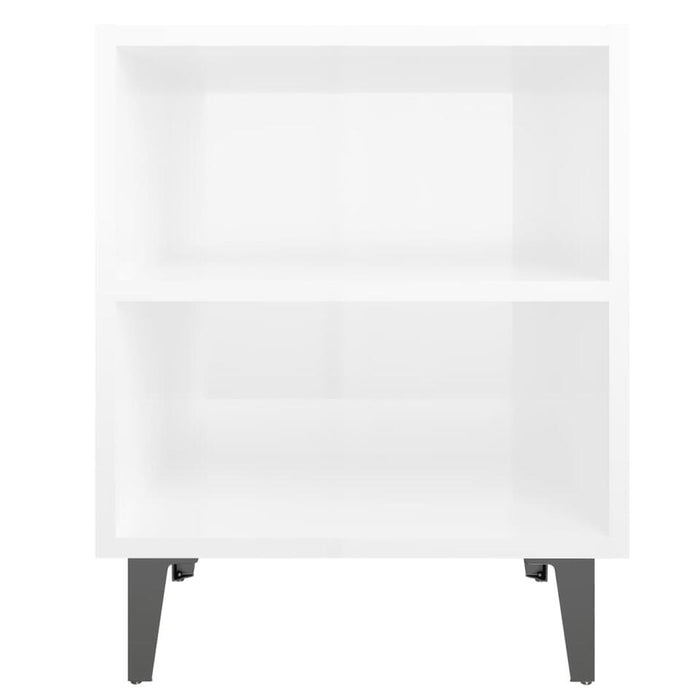 UNICORN Bedside table bedroom furniture black and white Width 40 cm Depth 30 cm Height 50 cm