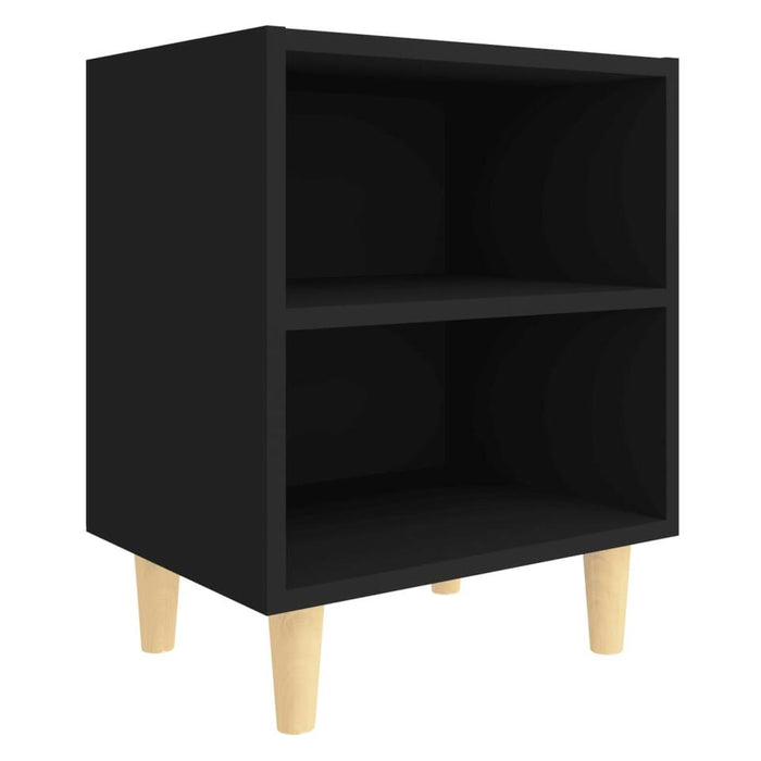 UNICORN Bedside table bedroom furniture black Width 40 cm Depth 30 cm Height 50 cm