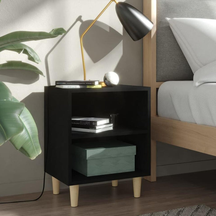 UNICORN Bedside table bedroom furniture black Width 40 cm Depth 30 cm Height 50 cm