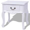 UNICORN Bedside table bedroom furniture country white Width 43 cm Depth 33 cm Height 45.5 cm