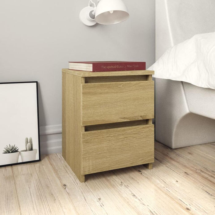 UNICORN Bedside table bedroom furniture light brown gray Width 30 cm Depth 30 cm Height 40 cm