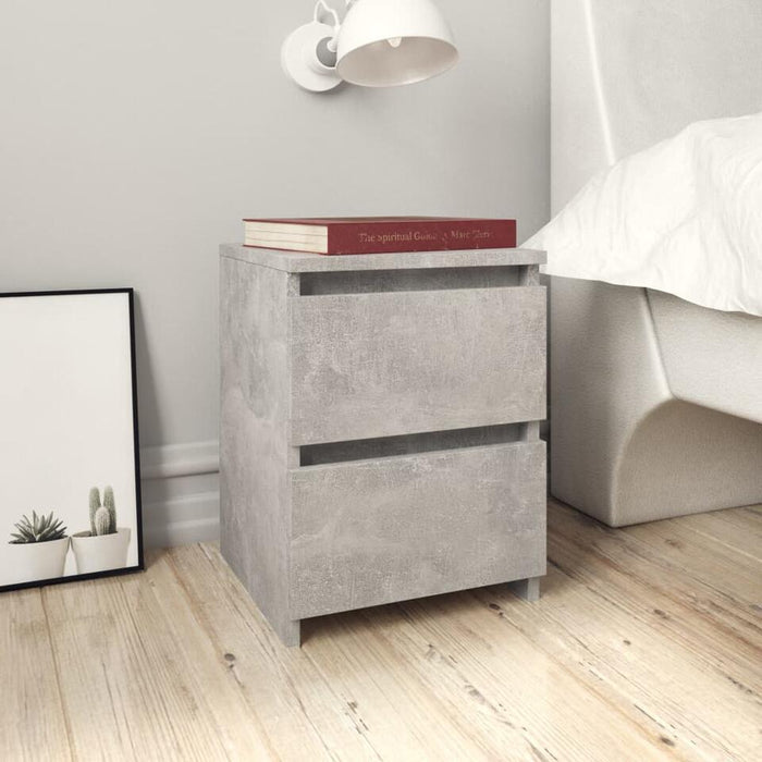 UNICORN Bedside table bedroom furniture light brown gray Width 30 cm Depth 30 cm Height 40 cm
