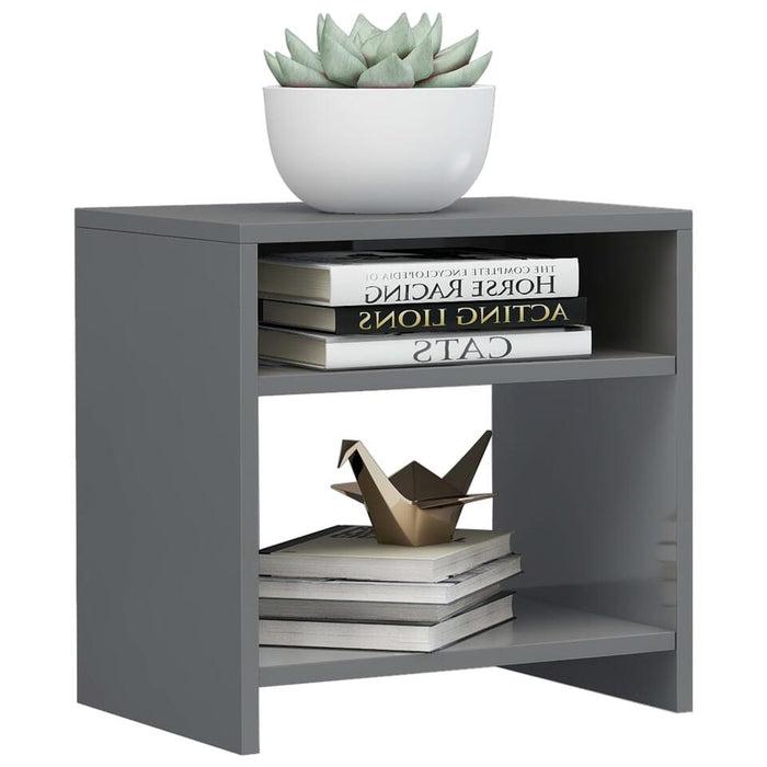 UNICORN Bedside table bedroom furniture modern dark gray concrete gray Width 40 cm Depth 30 cm Height 40 cm