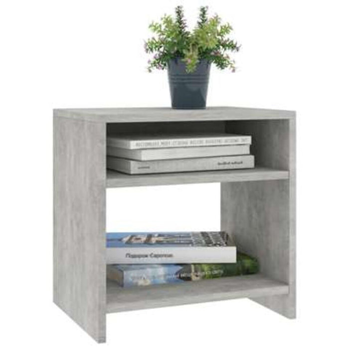 UNICORN Bedside table bedroom furniture modern dark gray concrete gray Width 40 cm Depth 30 cm Height 40 cm