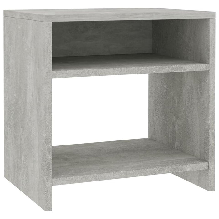 UNICORN Bedside table bedroom furniture modern dark gray concrete gray Width 40 cm Depth 30 cm Height 40 cm