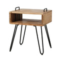UNICORN Bedside table bedroom furniture side table brown Width 40 cm Depth 34 cm Height 48 cm
