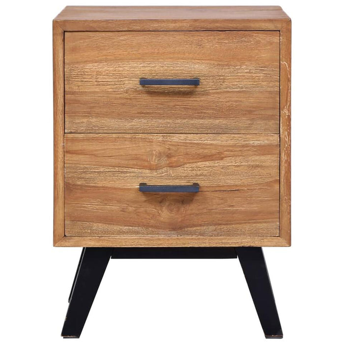 UNICORN Bedside table bedroom furniture solid teak wood brown Width 40 cm Depth 35 cm Height 55 cm