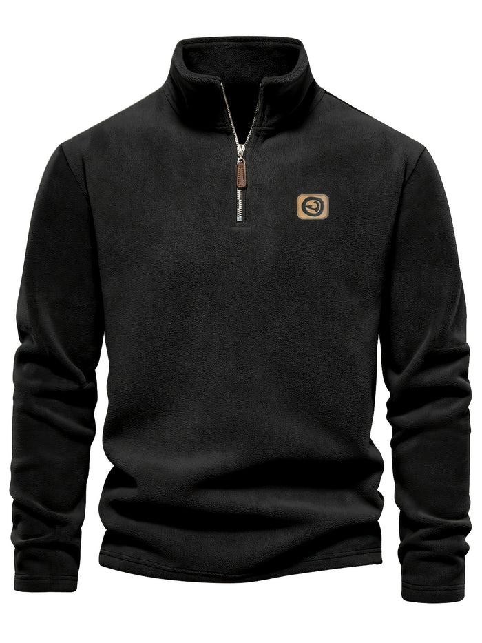 UNICORN Black Half-zip Jacket, Featuring Minimalist Logo Accents s m l xl xxl