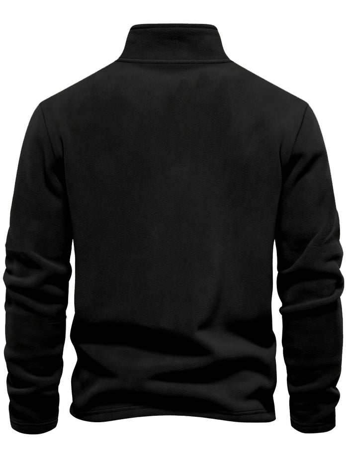 UNICORN Black Half-zip Jacket, Featuring Minimalist Logo Accents s m l xl xxl