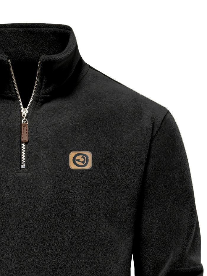 UNICORN Black Half-zip Jacket, Featuring Minimalist Logo Accents s m l xl xxl