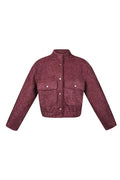 UNICORN Boucle bomber jacket - Red S M L