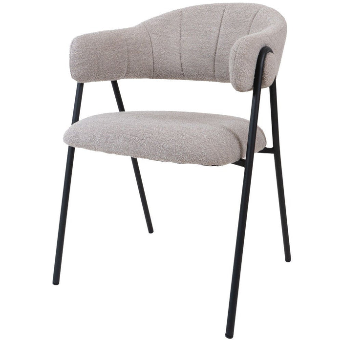 UNICORN bucket chair natural gray