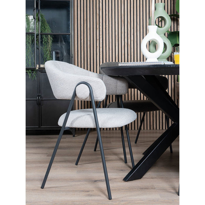 UNICORN bucket chair natural gray