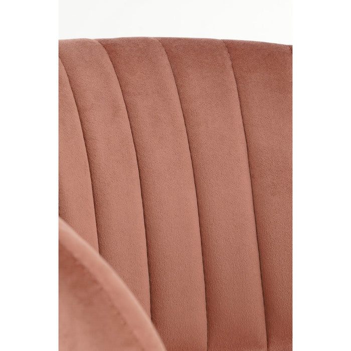 UNICORN bucket chair velvet pink 54x51x79