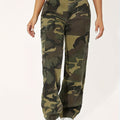 UNICORN Camouflage Print Flap Pocket Side Cargo Jeans xxs xs s m l