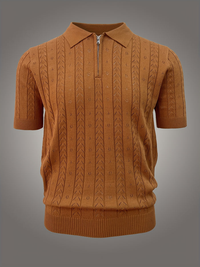 UNICORN Casual Men'S Top with a Polo Collar Knitted Sweater xs s m l xl xxl