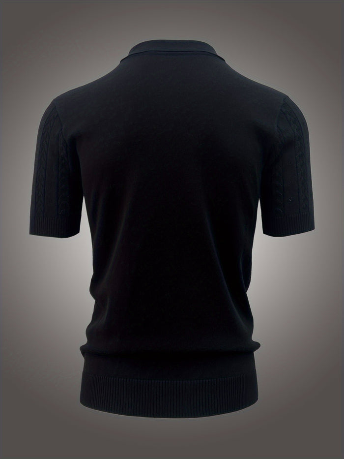 UNICORN Casual Men'S Top with a Polo Collar Knitted Sweater xs s m l xl xxl