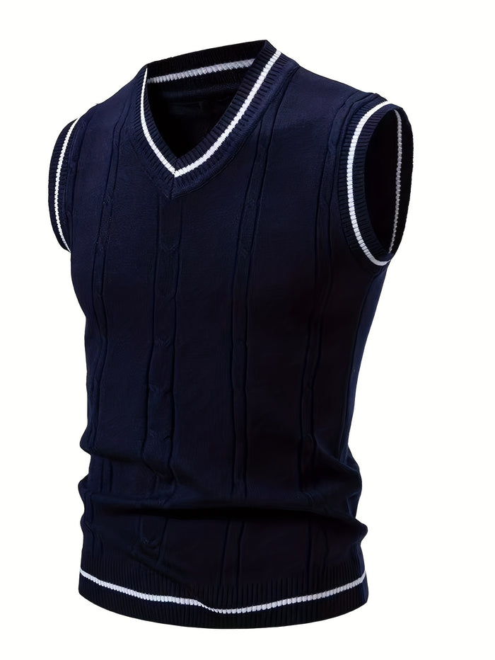 UNICORN Cross-Border Men Vest with a Twisted Knit Design s m l xl